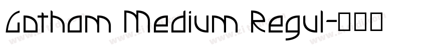 Gotham Medium Regul字体转换